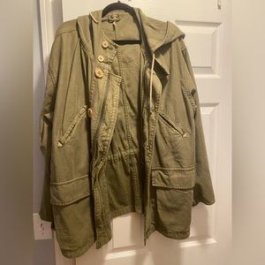 Vintage Free People jacket in army green